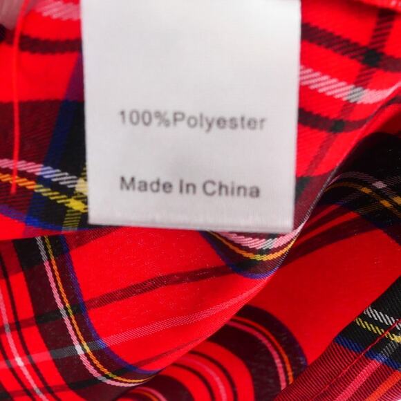 NEW Tuckernuck  Royal Stewart Tartan Daphne Red Dress Holiday Women's Medium - Picture 9 of 11